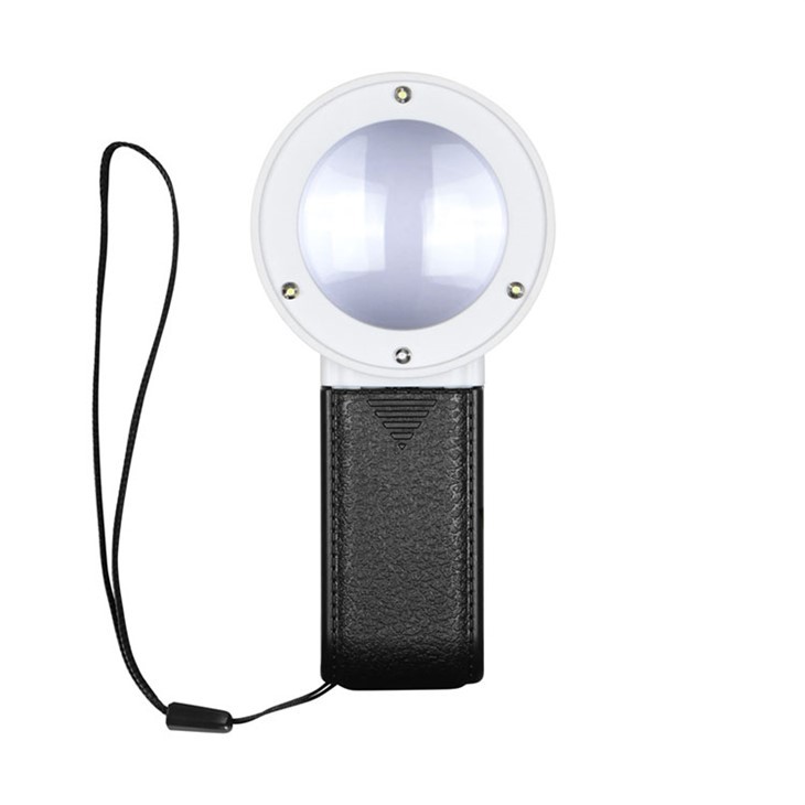 זכוכית מגדלת יד עם אור