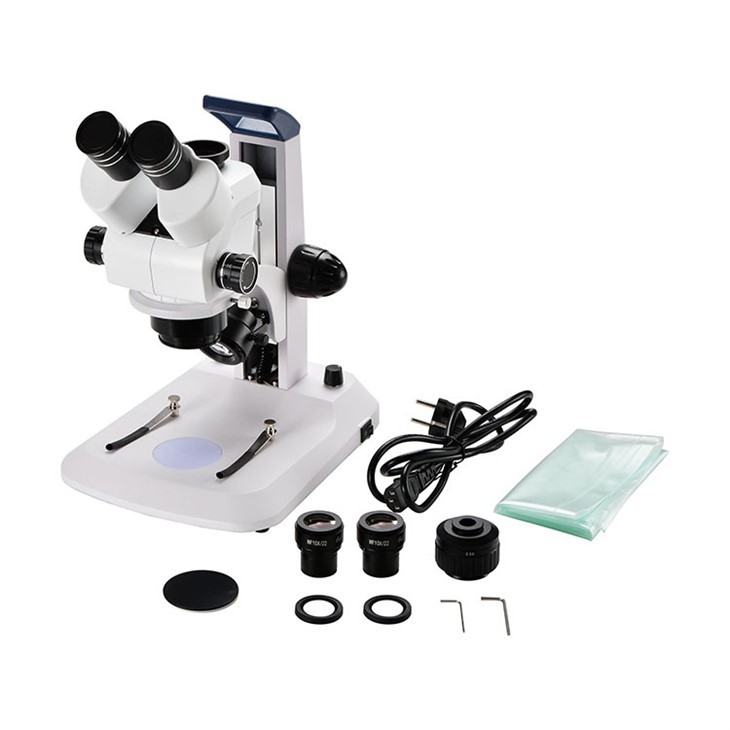 מיקרוסקופ סטריאו טרינוקולרי עם 0.5X C-mount